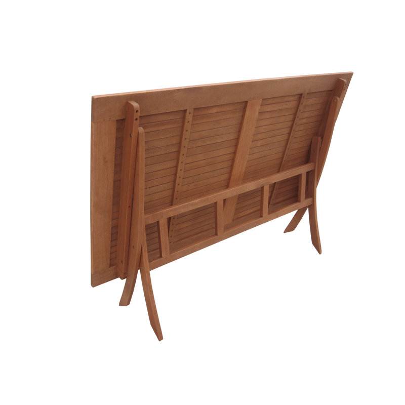 Colfax 6 - Person Wood Patio Dining Set with Rectangular Table