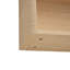 Armoire de rangement murale de 26 po avec bord arrondi, portes à fermeture douce et tablette ouverte, organisateur flottant moderne pour la salle de bain, la buanderie ou la cuisine (chêne blanc / beige)-758910380