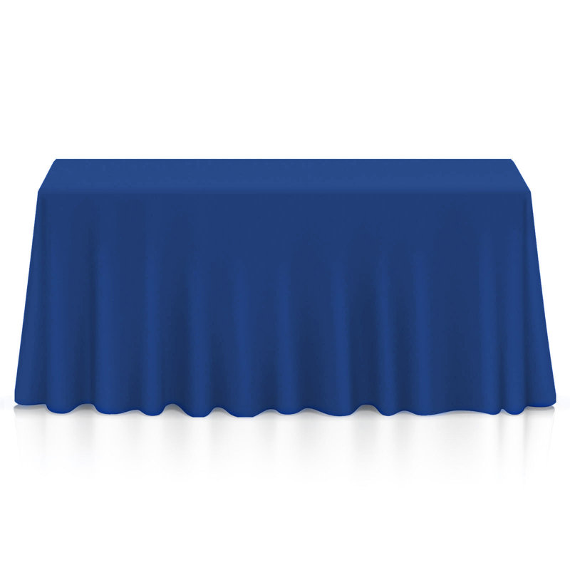 Solid Color Rectangular Tablecloth, Chocolate, 102" L x 60" W, 10