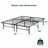 Wayfair Sleep 6in Medium Firm Memory Foam Mattress and 14in Foldable Steel Bed Frame Bundle-70958321-70958325