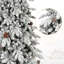 Arbre de Noël 8 pi en PE / PVC avec 44 pommes de pin naturelles - 1634 pointes-1254122490-1254122489