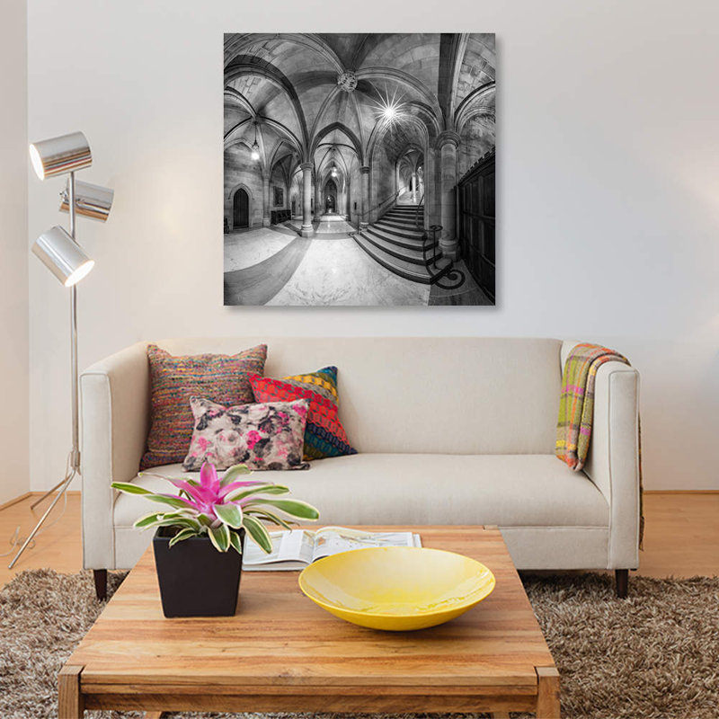 « undercroft », impression sur toile, H 18 po x l 18 po x P 1,5 po, Toile tendue, Pas de tapis