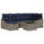Coussin bleu marine / structure grise est en rupture de stock