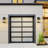 11" H Modern Black Outdoor Wall Lantern