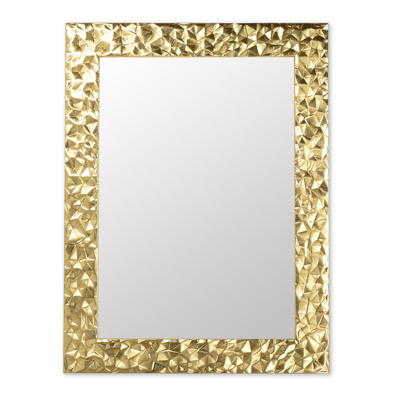Caire Flat Wall Mirror, 95cm H x 72cm W, Gold