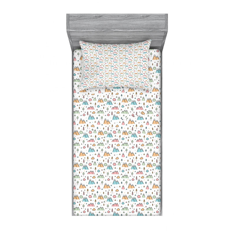 Microfiber Sheet Set, Twin XL Sheet Set with Fitted Sheet