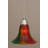 Cord Hung Mini Pendant Shown In Black Copper Finish With 10" Amber Crystal Glass-32464173-32464201-32464180