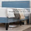 Lit simple tapissier avec 2 tables de chevet - Ensemble de chambre à coucher moderne-1376801648