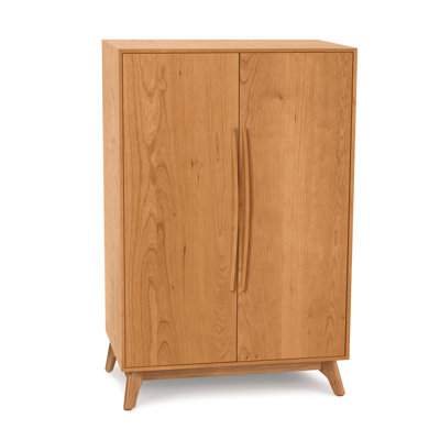 Catalina 33.5'' Solid Wood Bar Cabinet