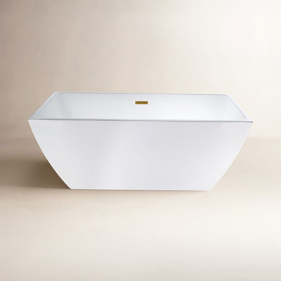 Lydia 59" Freestanding Soaking Bathtub