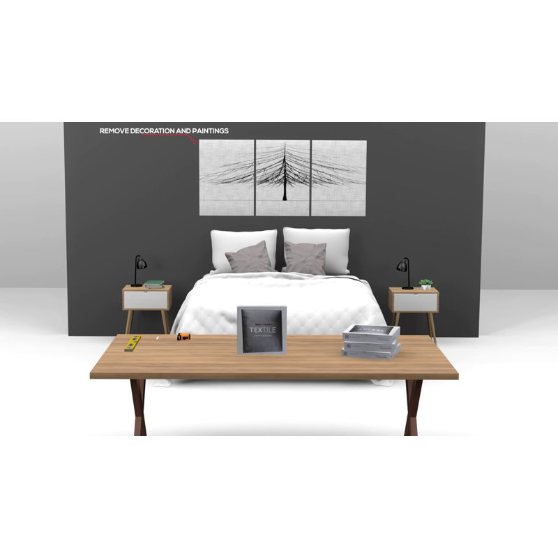 Gray Velvet 3D Hexagon Wall Panels