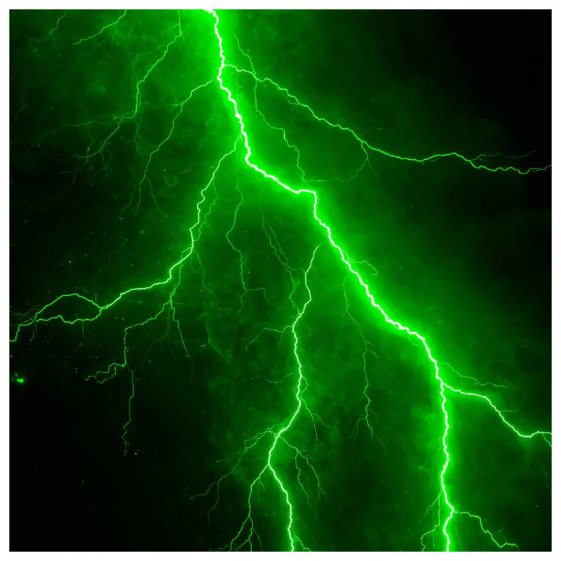 Housses de couette Green Lightning Bolt, Twin