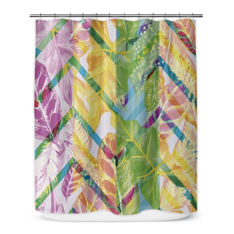 Cena Chevron Shower Curtain, 90" H x 70" W