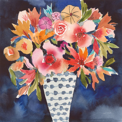 Floral V sur toile