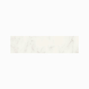 JEM Adagio White Polished Porcelain Floor & Wall Tile (3"x12" Bullnose)