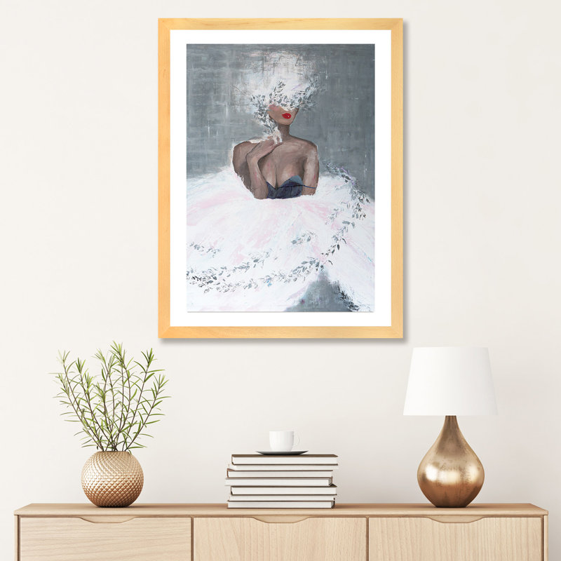 " Lady Mistletoe " by Piia Pievilainen, Natural Wood Paper, 32" H x 24" W x 1" D