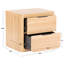 Table de chevet 2 tiroirs Altus-1448138230