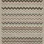 Abbott Hand Tufted Wool Chevron / Zig Zag Area Rug in Tan-135784390