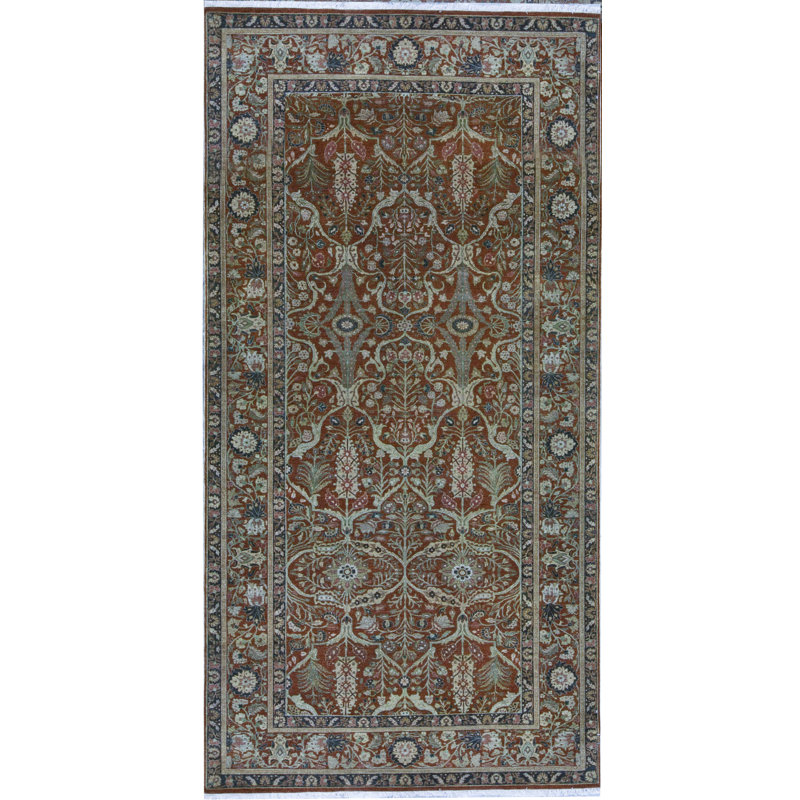 Wool Oriental Area Rug, Runner 5'1" x 12'