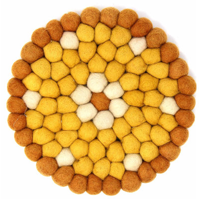 Boule de feutre à main fabriquée