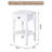25.6"h White Floor-standing Storage Table With Drawer And Open Shelf For Home