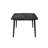 Sevy Dining Table, Black Rubberwood, Rectangular 78 Inch Top