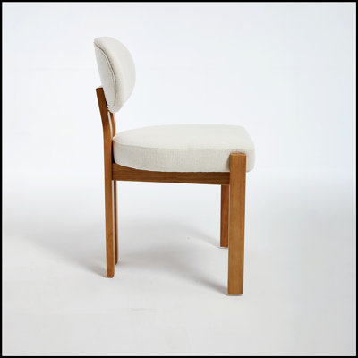 Ensemble de 2 chaises de salle à manger rembourrées en bois Modern