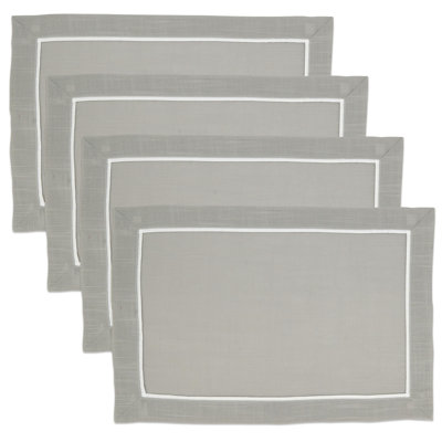 Napperons Ulibarri Classic avec bordure (ensemble de 4) 19B