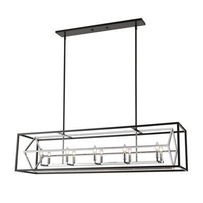 Luminaire suspendu linéaire à 10 lumières pour îlot de cuisine Goulart