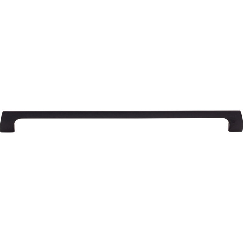 Holland 12" Center to Center Bar pull, Flat Black, 12" Center to Center