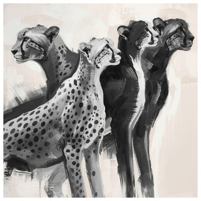 Couvertures monochromes à motif guépard