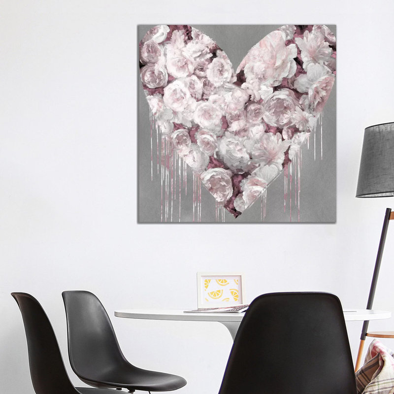 Big Hearted Flowers II by Lindsay Rodgers - Wrapped Canvas Print, 93.98 cm H x 93.98 cm W x 1.91 cm D