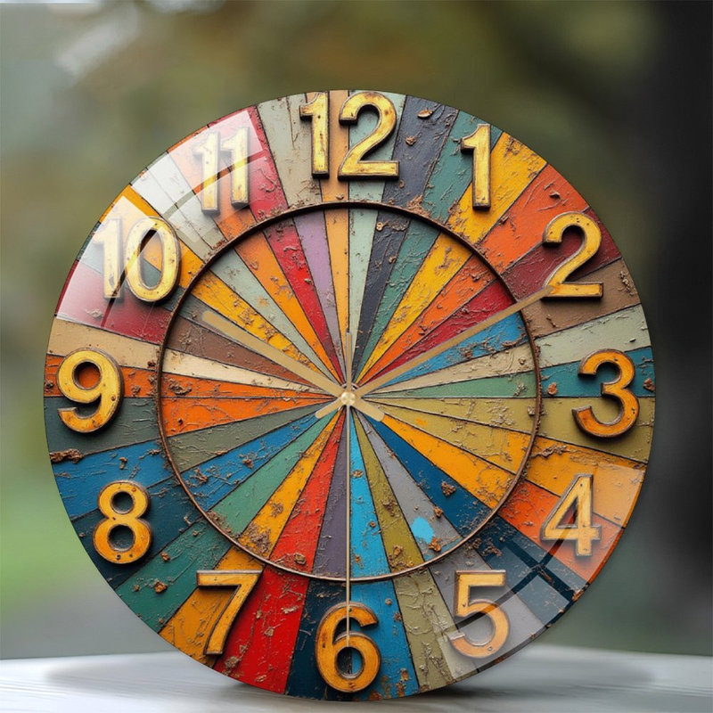 Horloge murale rétro 12 po