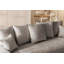 Sofa bed Calma with storage compartment in Bumpy design, made of chenille fabric-135917308