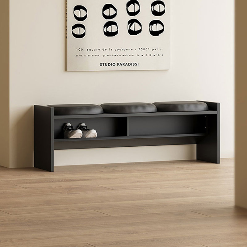 Banc rembourré noir