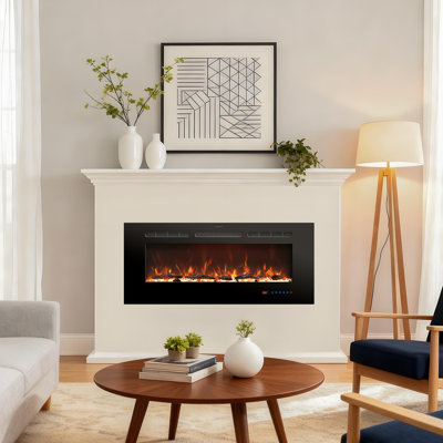Metro Lane Black Electric Fireplace