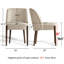 Chaise rembourrée à dossier en bois massif-1117483776