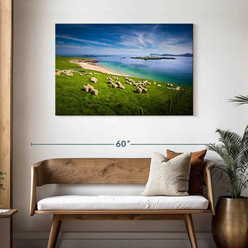Brampt Sheep In Paradise, 30" H x 45" W