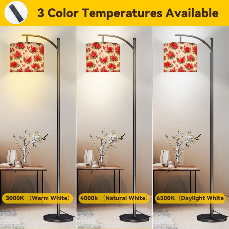 Lampe sur pied Arc Red Roses