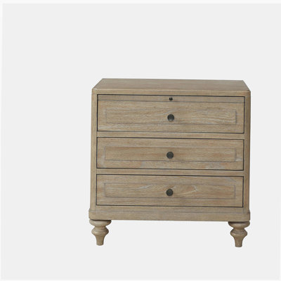 3 Drawer Nightstand With Sand Finish