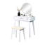 Coiffeuse et tabouret blanc moderne Modern