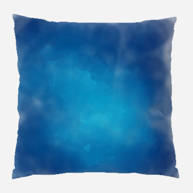Coussin décoratif aquarelle , Microsuède, Intérieur