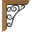 Support lisse en fer 3 po x l 3 1/2 po x P 9 1/2 po x H 12 po Tristan-108925031-108920644