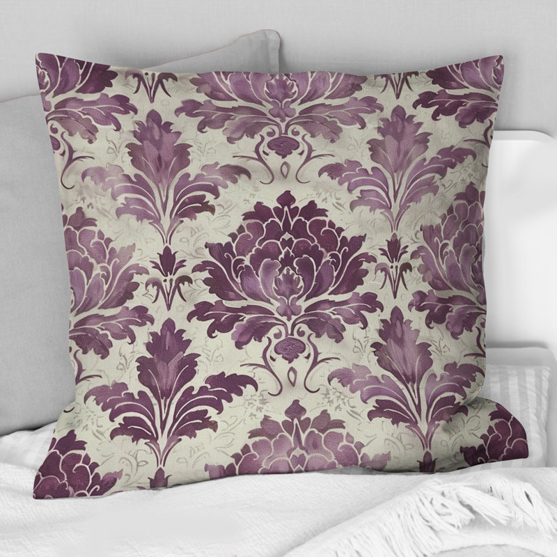 Coussin Floral, H 16 po x l 16 po