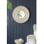 Miroir mural rond avec cadre sculpté