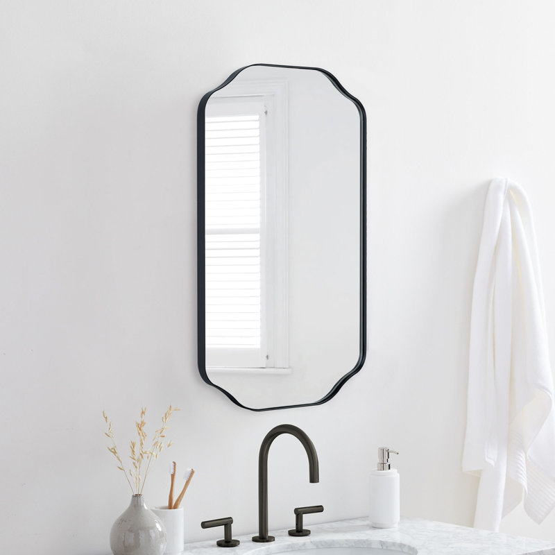 Osterhus 18'' W 29'' H Framed Medicine Cabinet Mirror 2 Adjustable