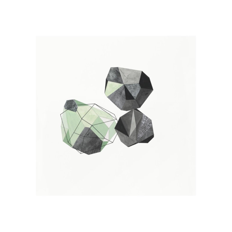 Prisms In Mint II Print by Natasha Marie, 36" H x 36" W, Outdoor