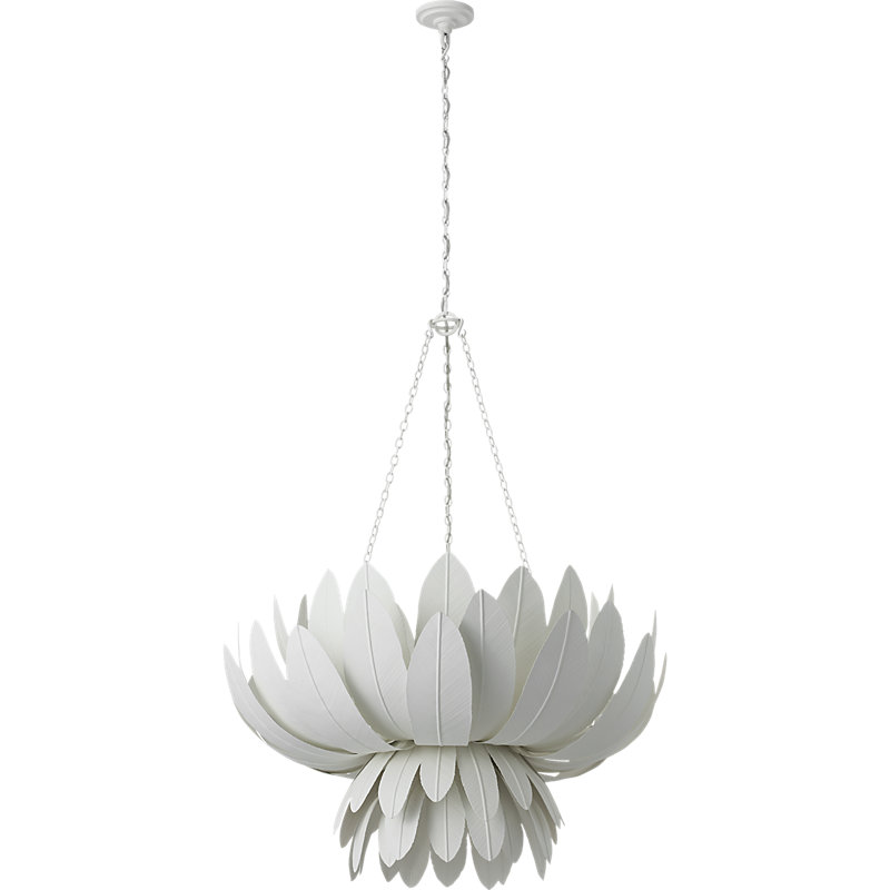 Marie Flanigan 9 - Light Chandelier, Plaster White, 41.75" H x 33.75" W x 33.5" D