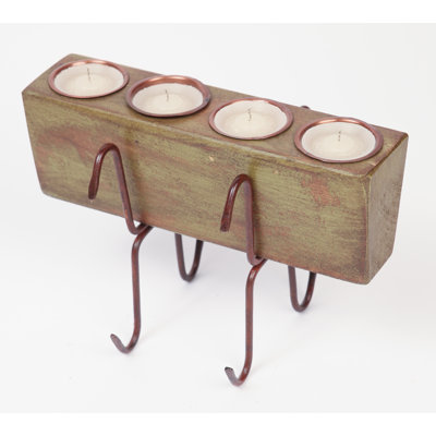 Candélabre en bois