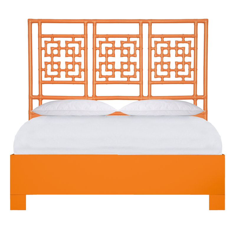 Palm Springs Low Profile Standard Bed, Queen, Citrus Orange